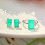 Anel-Fusion-Esmeralda-Retangular-Prata-925