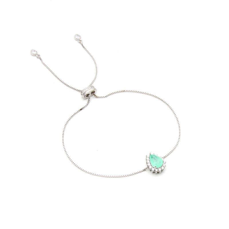 Pulseira-Gota-Cravejado-Fusion-Esmeralda-Colombiana-Prata-925