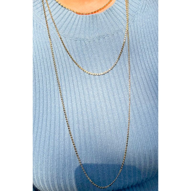 Colar-Pequeno-Liso-Malha-Bolinha-Banho-de-Ouro-18K