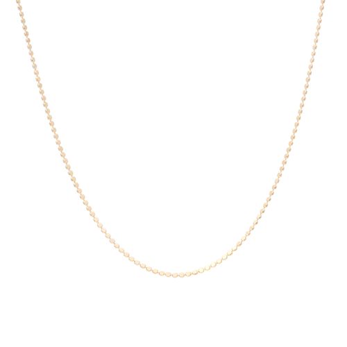 Colar Longo Malha Média Bolinhas 80cm Banho de Ouro 18K (promoção 50%)