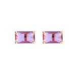 Brinco-Cristal-Ametista-Retangulo-Cravejado-KIT-C-2-Banho-de-Ouro-18K
