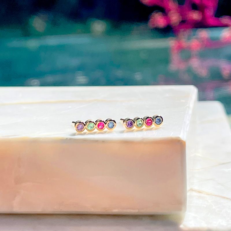 Brinco-Cristal-Ametista-Bolinhas-Banho-de-Ouro-18K