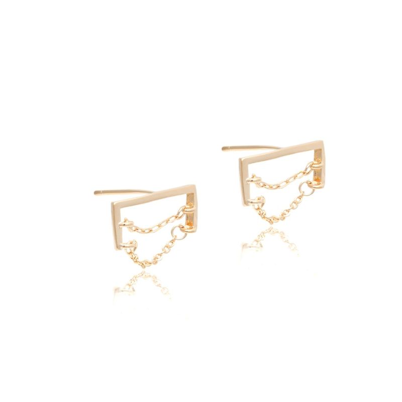 Brinco-Liso-Corrente-Banho-de-Ouro-18K