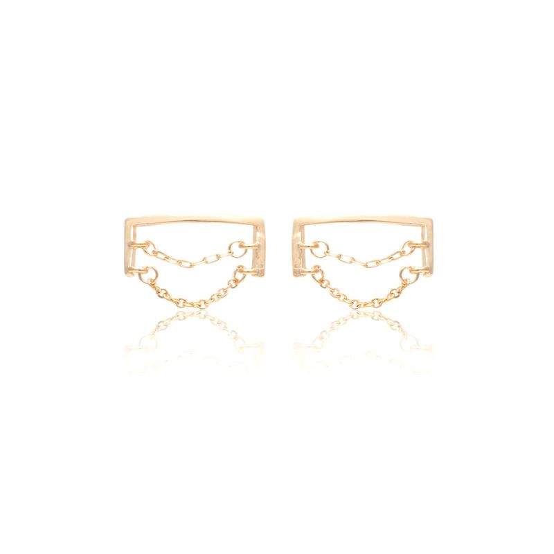 Brinco-Liso-Corrente-Banho-de-Ouro-18K