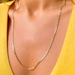 Colar-Longo-Liso-Chapinha-Banho-de-Ouro-18K