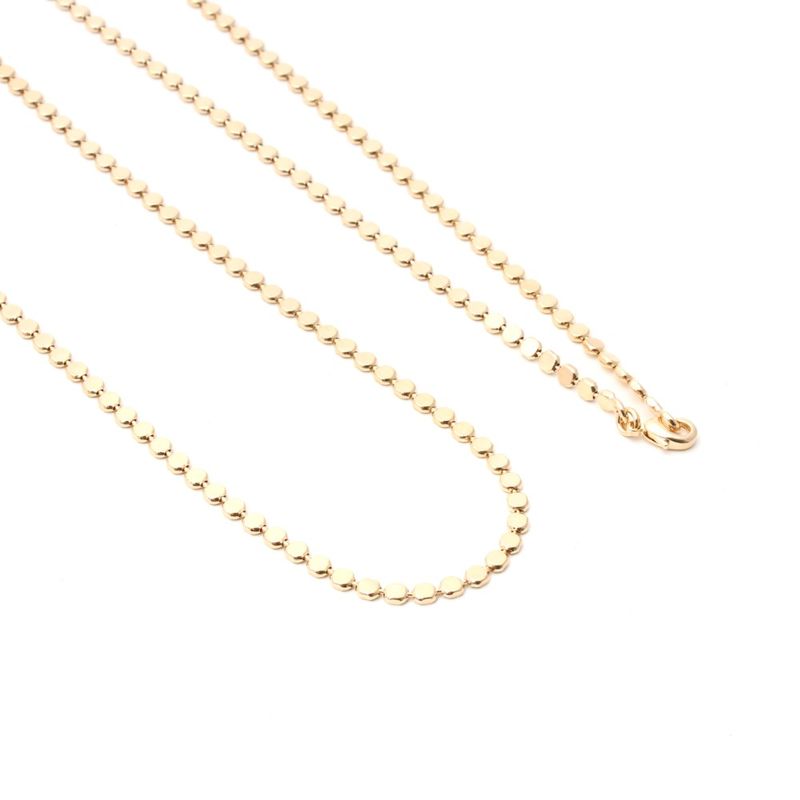 Colar-Longo-Liso-Chapinha-Banho-de-Ouro-18K