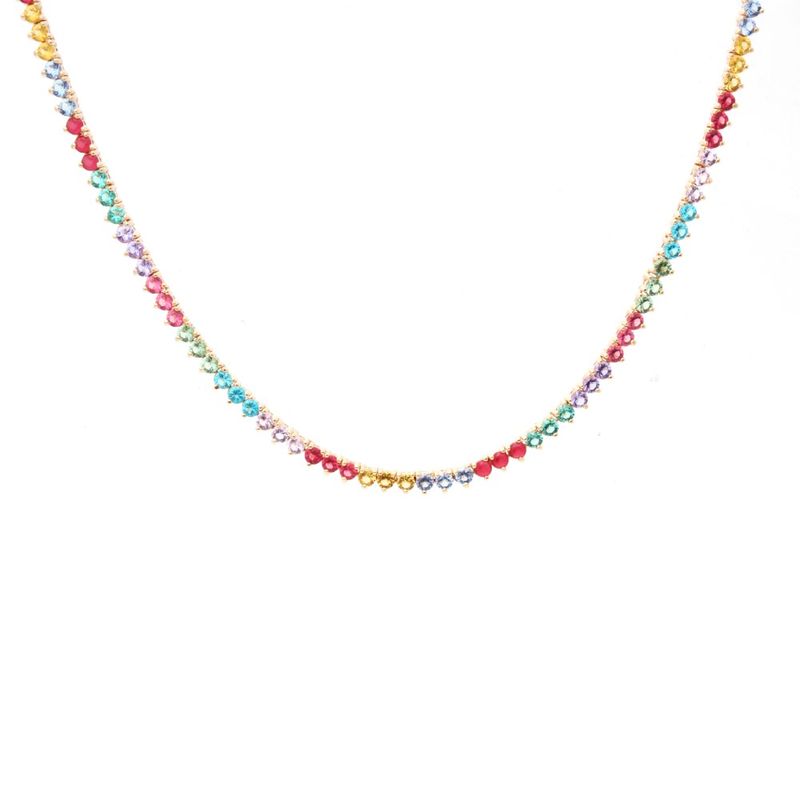 Colar-Cristal-Rubi-Riveira-Bolinhas-Banho-de-Ouro-18K