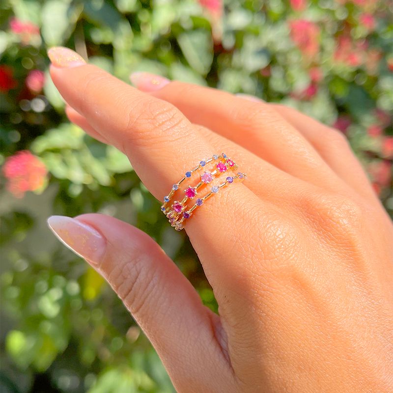 Anel-Cravejado-Trio-Cristal-Turmalina-Rosa-Banho-de-Ouro-18K