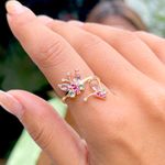 Anel-Cristal-Ametista-verde-Borboleta-Banho-de-Ouro-18K