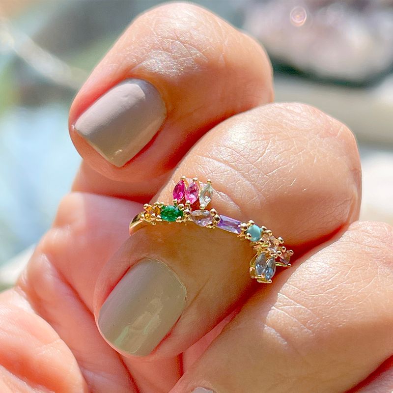 Anel-Cravejado-Formas-Nano-Turquesa-Banho-de-Ouro-18K