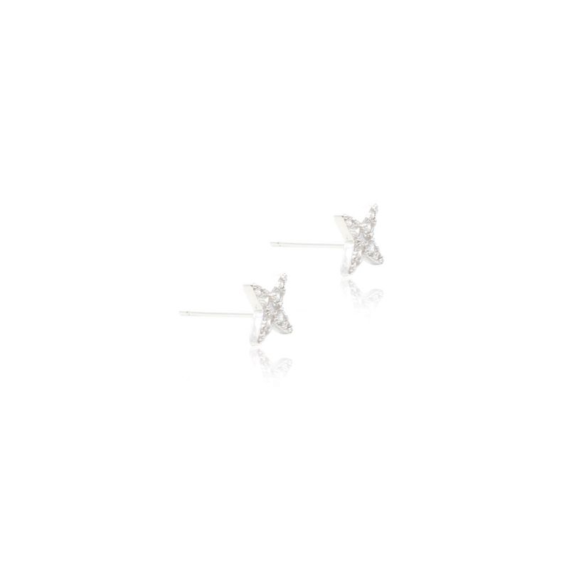 Brinco-Estrela-Pequena-Zirconia-Branca-Prata-925