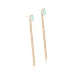 Brinco-Gota-Corrente-Fusion-Turmalina-Light-Banho-de-Ouro-18K