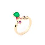 Anel-Gota-Coroa-Fusion-Esmeralda-Banho-de-Ouro-18K
