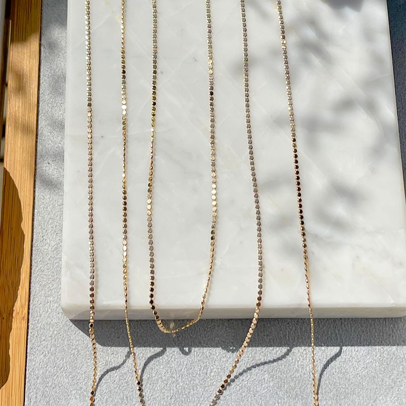 Colar-Longo-Malha-Bolinha-Pequena-Banho-de-Ouro-18K