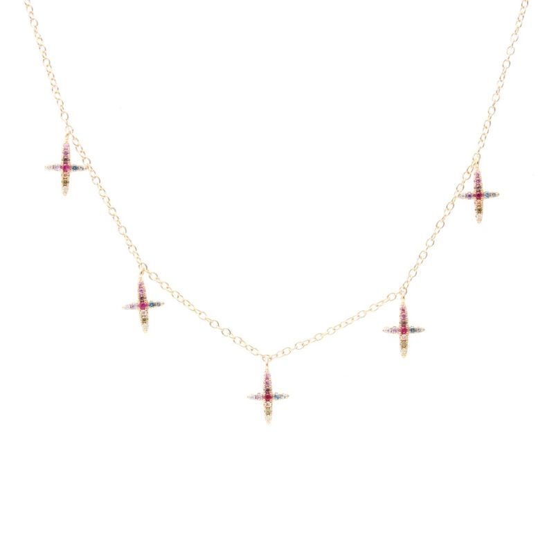 Colar-Estrelas-Zirconia-Colorida-Banho-de-Ouro-18K