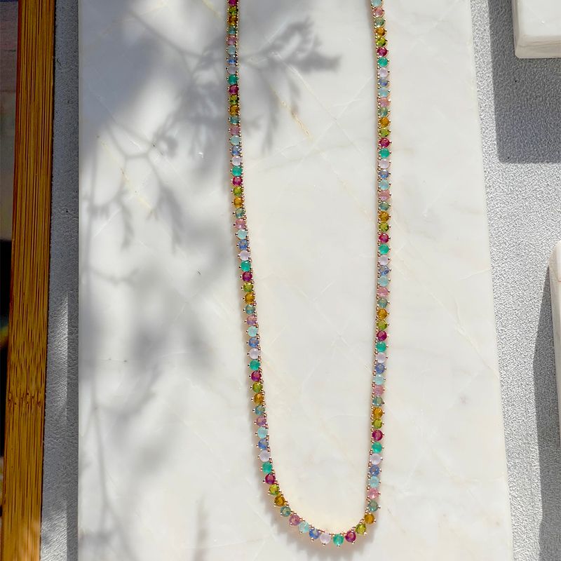 Colar-Riviera-Cristal-Citrino-Banho-de-Ouro-18K