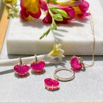 Anel-Coracao-Pendurado-Fusion-Turmalina-Rosa-Banho-de-Ouro-18K