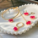 Anel-Coracao-Pendurado-Fusion-Turmalina-Rosa-Banho-de-Ouro-18K