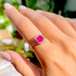 Anel-Quadrado-Fusion-Turmalina-Rosa-Banho-de-Ouro-18K