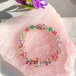 Pulseira-Cristal-Ametista-Flores-Banho-de-Ouro-18K