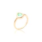 Anel-Gota-Fusion-Esmeralda-Colombiana-Banho-de-Ouro-18K