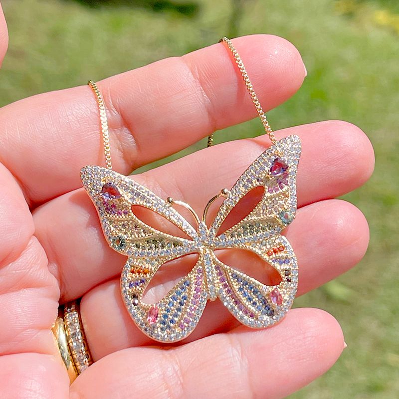 Colar-Cristal-Ametista-Borboleta-Vazada-Banho-de-Ouro-18K-