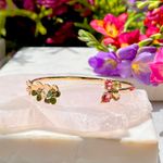 Bracelete-Cristal-Topazio-Fume-Jardim-Banho-de-Ouro-18KBracelete-Cristal-Topazio-Fume-Jardim-Banho-de-Ouro-18K
