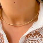 Gargantilha-Aro-Liso-Banho-de-Ouro-18K