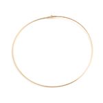 Gargantilha-Aro-Liso-Banho-de-Ouro-18K-