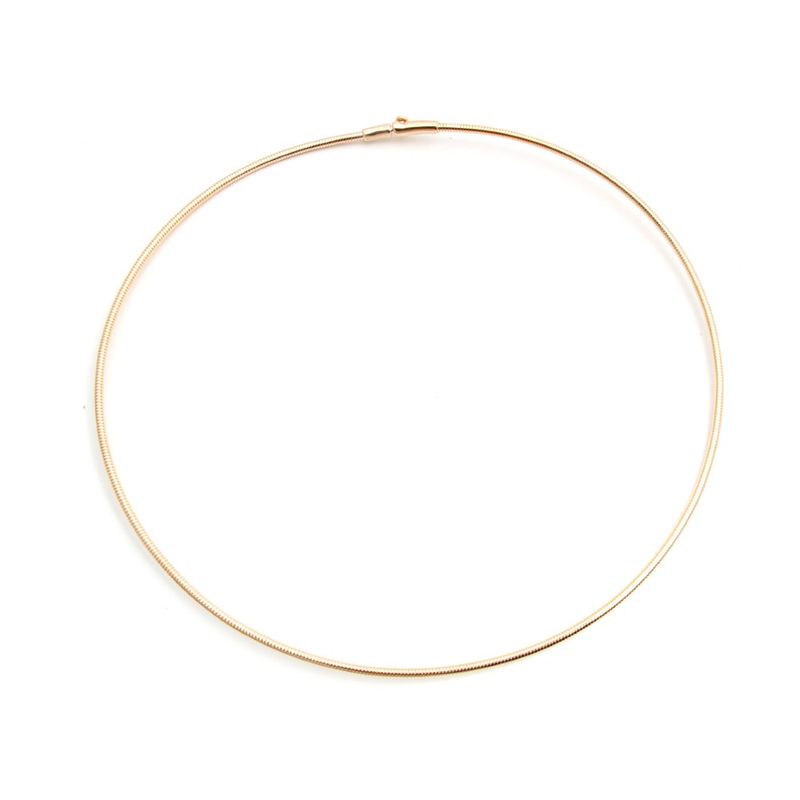 Gargantilha-Aro-Liso-Banho-de-Ouro-18K-