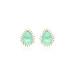 Brinco-Fusion-Esmeralda-Colombiana-Gota-Cravacao-em-Garras-Banho-de-Ouro-18K