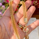 Colar-Liso-Maleavel-Rabo-de-Rato-Banho-de-Ouro-18K