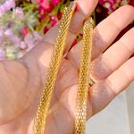 Colar-Liso-Maleavel-Rabo-de-Rato-Banho-de-Ouro-18K