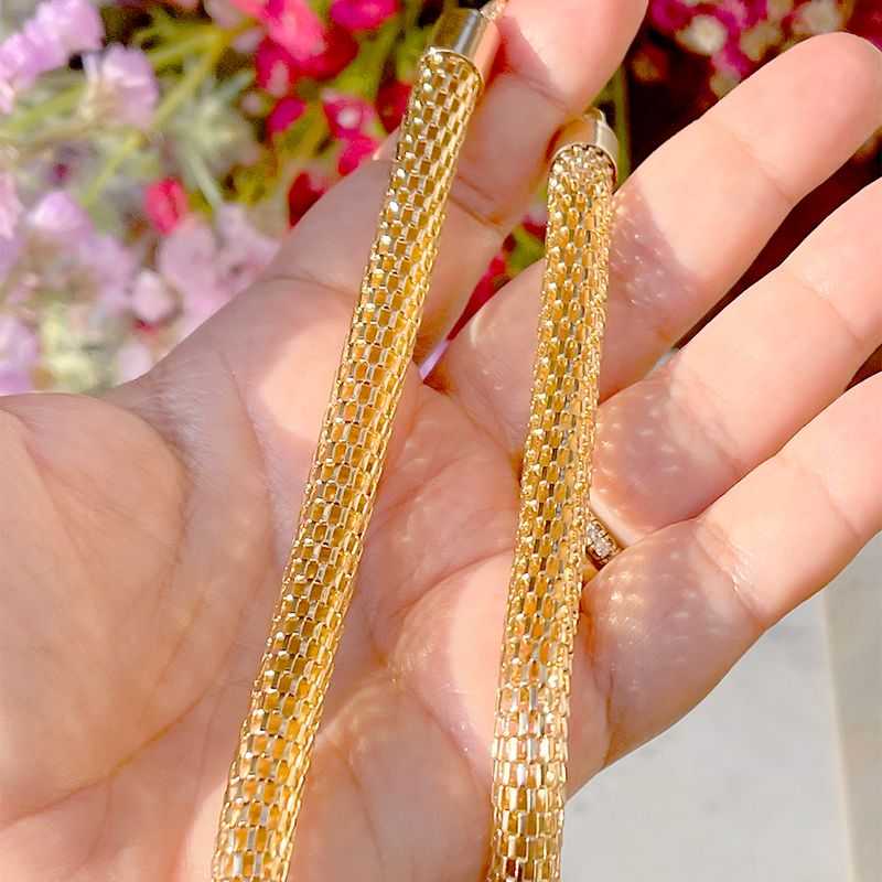 Colar-Liso-Maleavel-Rabo-de-Rato-Banho-de-Ouro-18K