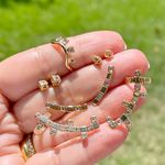 Brinco-Cubo-Pequeno-Zirconia-Colorida-Banho-de-Ouro-18K