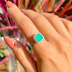 Anel-Fusion-Esmeralda-Quadrado-Cravacao-Garras-Prata-925
