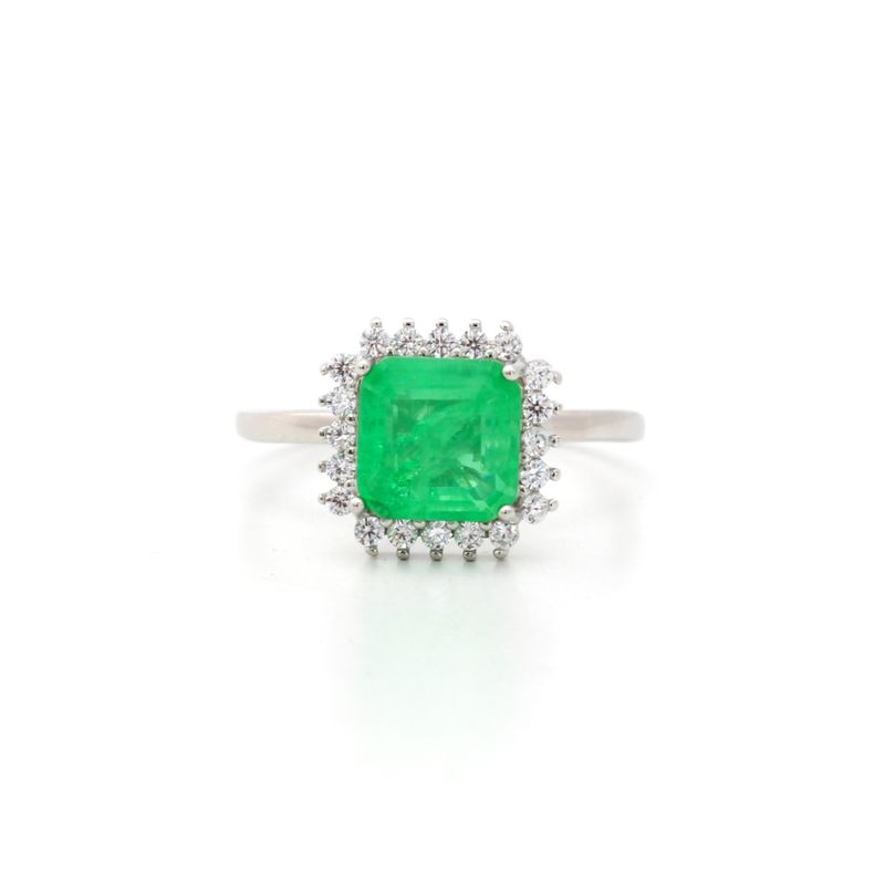 Anel-Fusion-Esmeralda-Quadrado-Cravacao-Garras-Prata-925