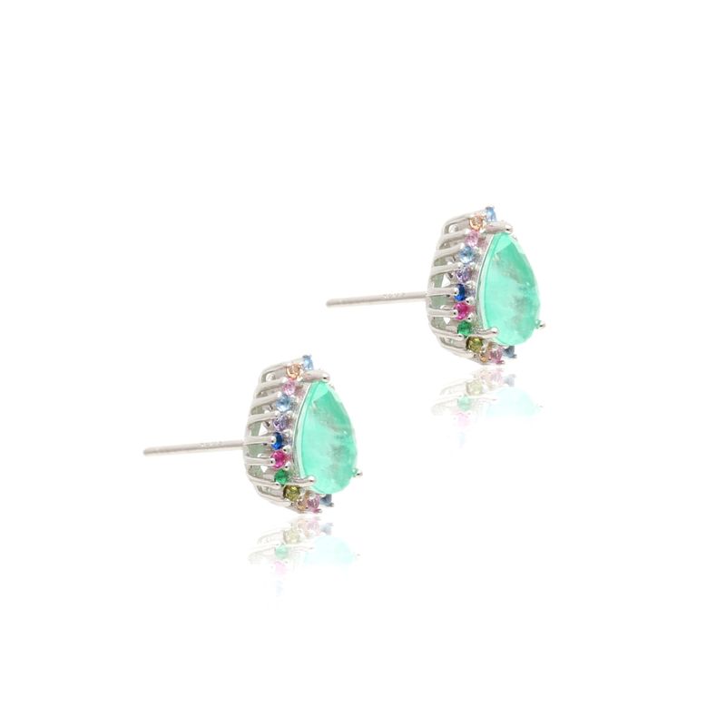 Brinco-Fusion-Esmeralda-Colombiana-Gota-Com-Cravacao-em-Garras-Prata-925