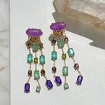 Brinco-Chuva-Oval-Fusion-Ametista-Cravacao-Garras-Banho-de-Ouro-18K--