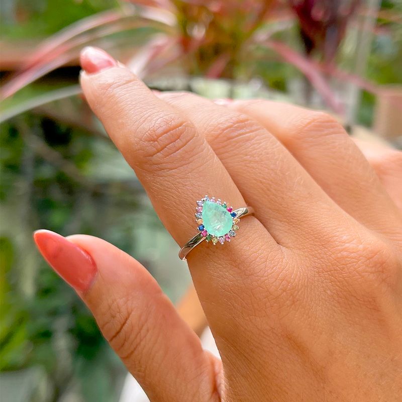 Anel-Fusion-Esmeralda-Colombiana-Gota-Com-Cravacao-em-Garras-Prata-925
