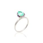 Anel-Fusion-Esmeralda-Colombiana-Gota-Com-Cravacao-em-Garras-Prata-925