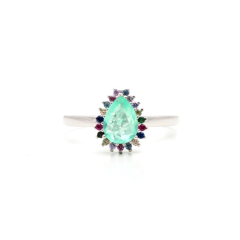 Anel-Fusion-Esmeralda-Colombiana-Gota-Com-Cravacao-em-Garras-Prata-925