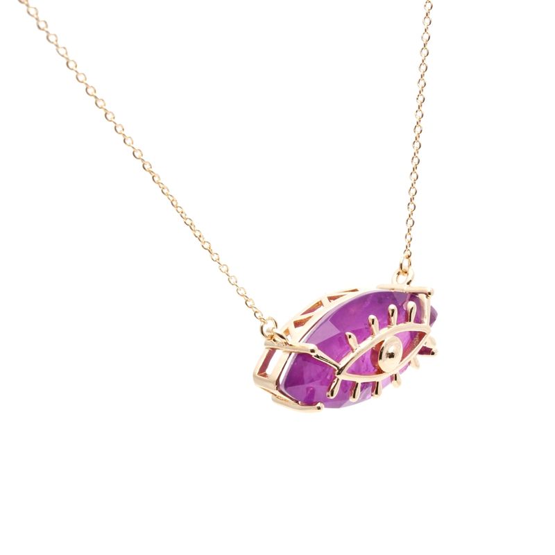 Colar-Fusion-Ametista-Olho-Mistico-Cravacao-em-Garras-Banho-de-Ouro-18K-