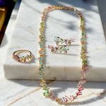 Colar-Cristal-Turmalina-Rosa-Inteiro-Retangulos-Cravacao-Em-Garras-Semijoia