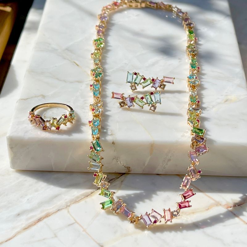Anel-Cristal-Turmalina-Rosa-Retangulos-Cravacao-em-Garras-Banho-de-Ouro-18K-
