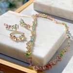 Anel-Cristal-Turmalina-Rosa-Retangulos-Cravacao-em-Garras-Banho-de-Ouro-18K-