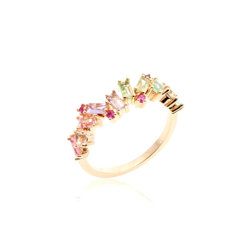 Anel-Cristal-Turmalina-Rosa-Retangulos-Cravacao-em-Garras-Banho-de-Ouro-18K-