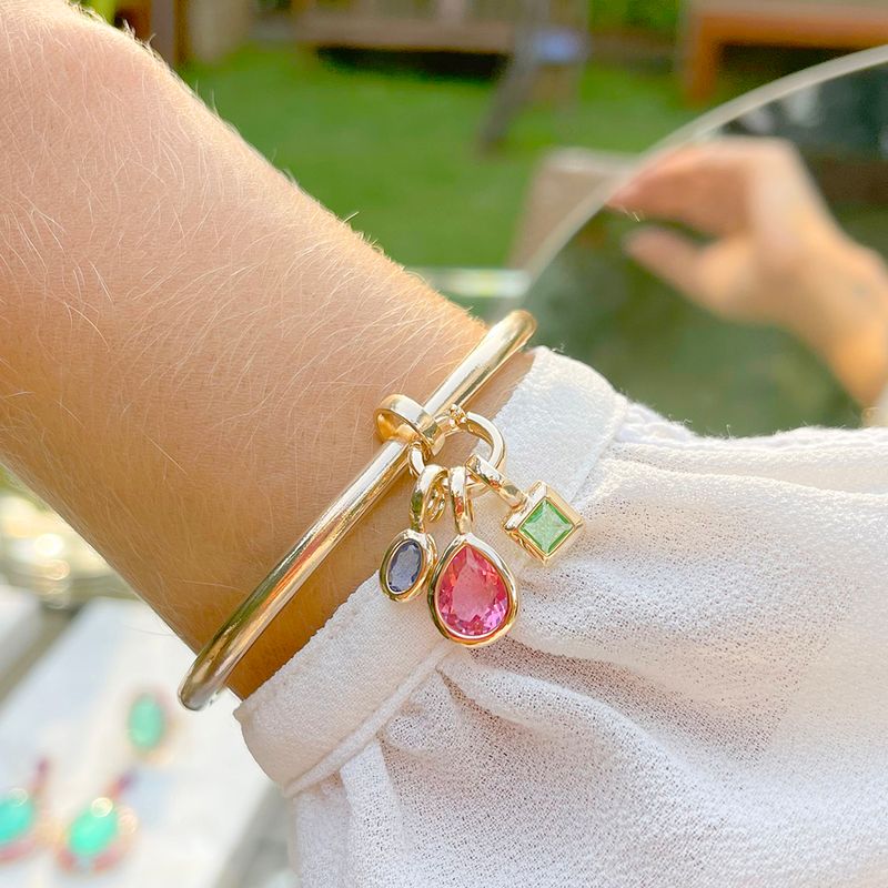 Bracelete-Cristal-Turmalina-Rosa-Pingentes-Formas-Com-Cravacao-Maia-Inglesa-Semijoia-