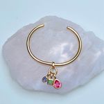 Bracelete-Cristal-Turmalina-Rosa-Pingentes-Formas-Com-Cravacao-Maia-Inglesa-Semijoia-