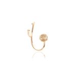 Brinco-Ear-Cuff-Cravacao-Meia-inglesa-Cristal-Turmalina-Rosa-Banho-de-Ouro-18K